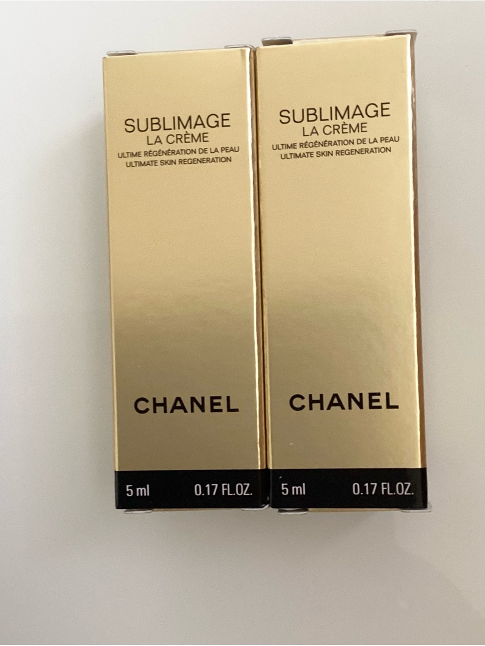 CHANEL Sublimage La Crème Luxury Skincare - Gold Packaging